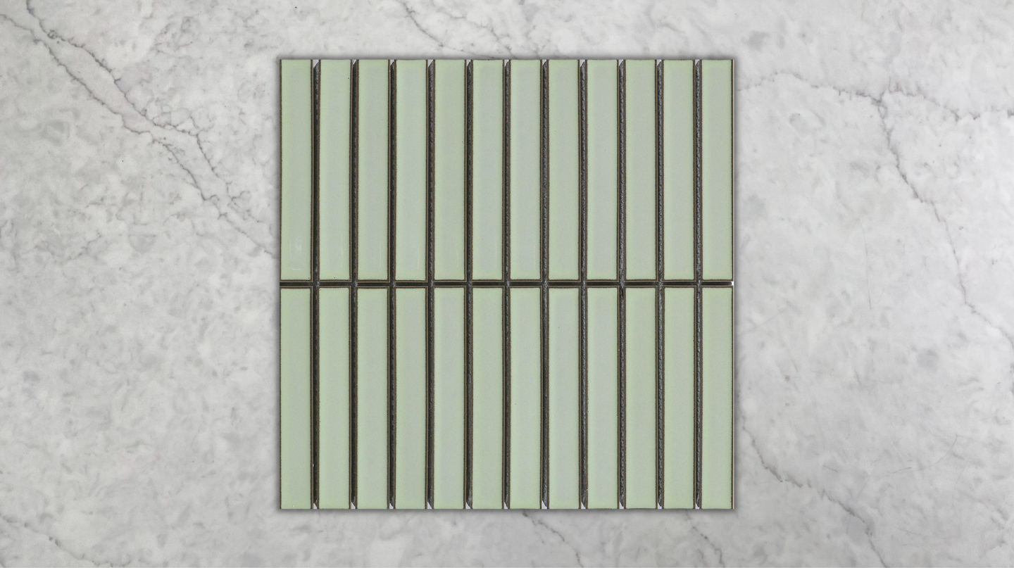 3D Concave Kit Kat Speckle Green Mosaic 20x145